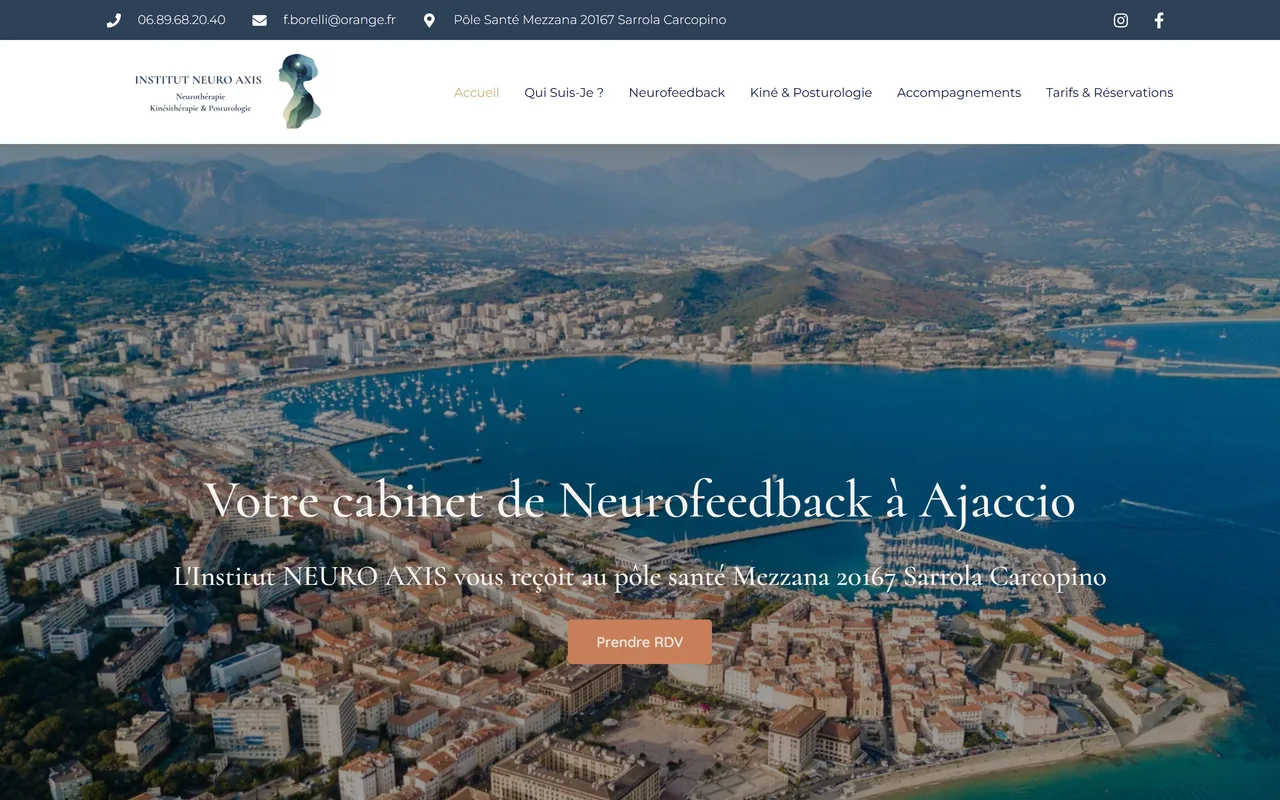 Page d’accueil du site de France Borelli